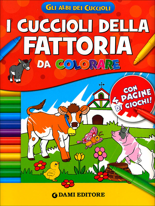 I cuccioli della Fattoria da colorare::Con 4 pagine di giochi!