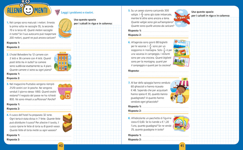 Il quaderno dei problemi di matematica classe 4::Quaderno dei problemi di matematica classe 4