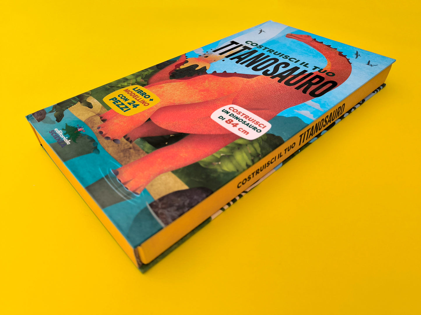 Costruisci il tuo titanosauro::Libro + modellino di 84 cm