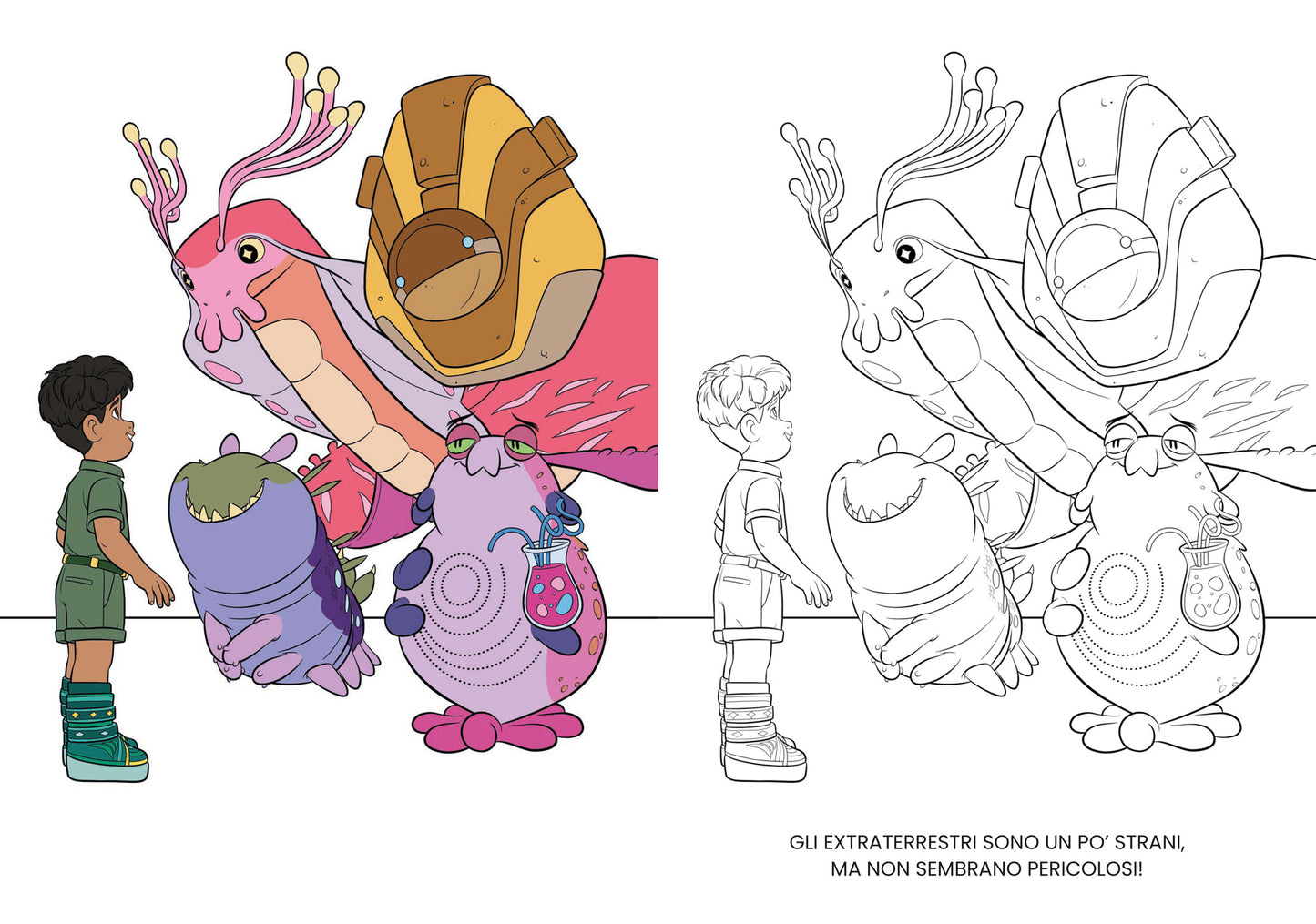 Elio Primo album da colorare::Avventura fra le stelle