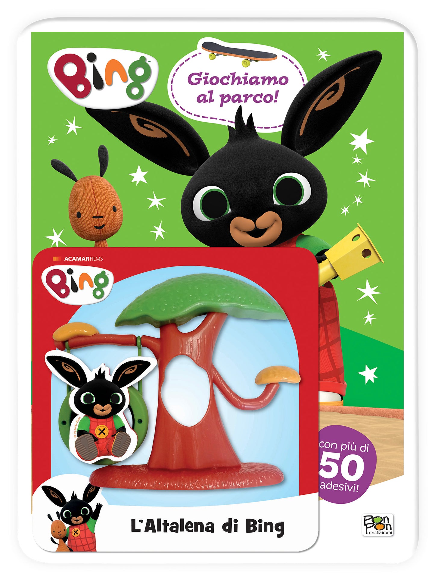 Bing. Activity con gadget. Giochiamo al parco + Set altalena