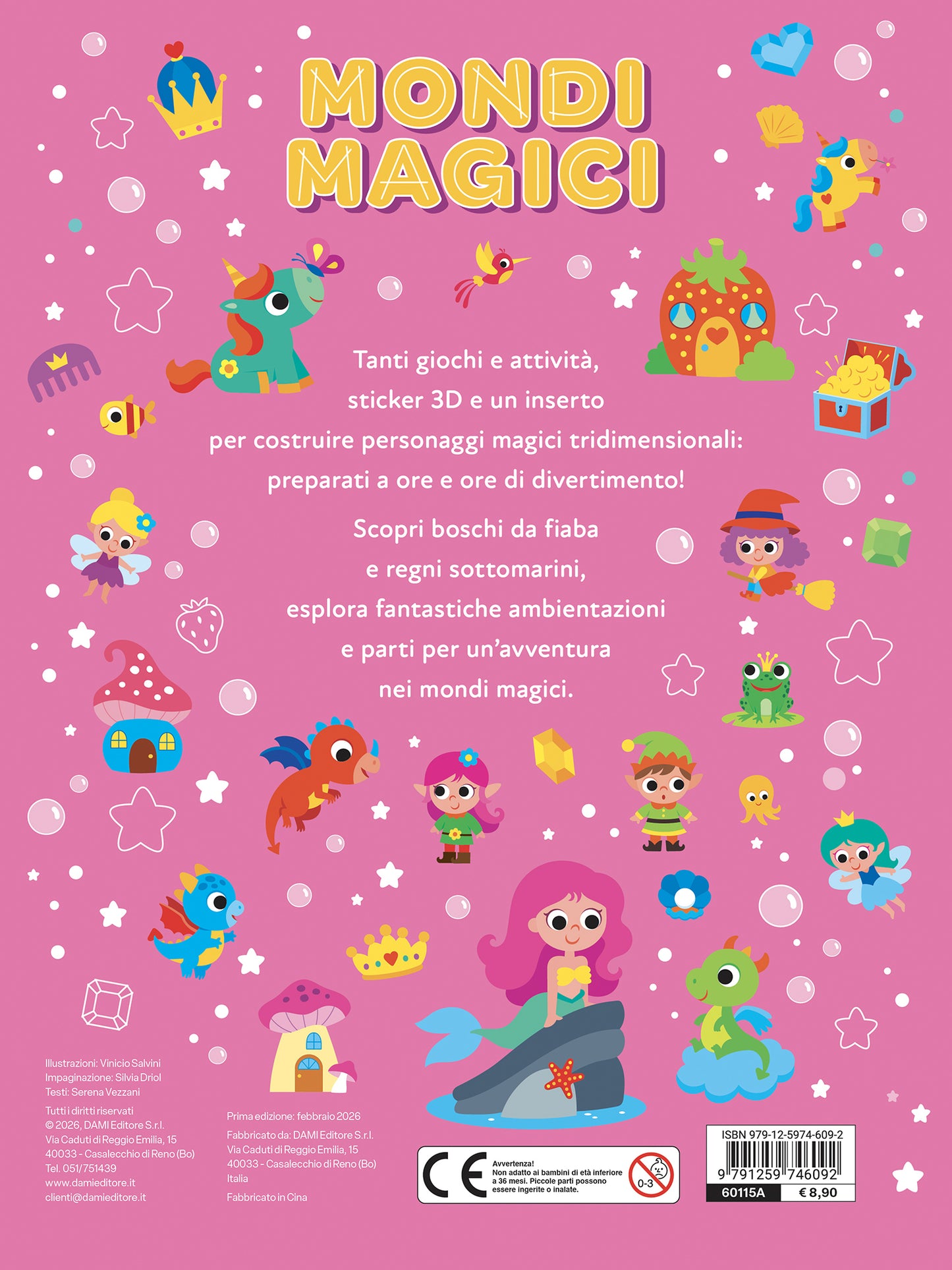 Mondi Magici::Giochi, percorsi, labirinti, coloring
