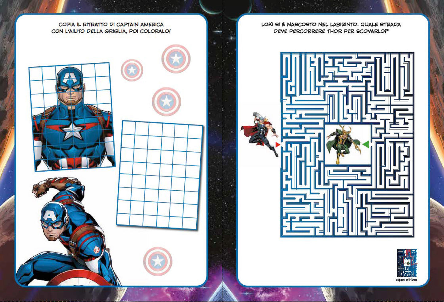 Avengers 100 sfide Attività e giochi::Con tanti adesivi