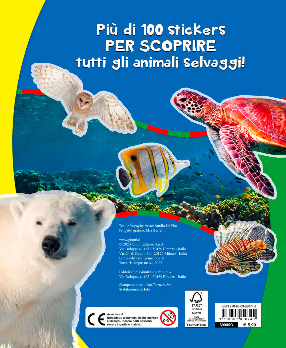 Super stickers. Animali Selvaggi