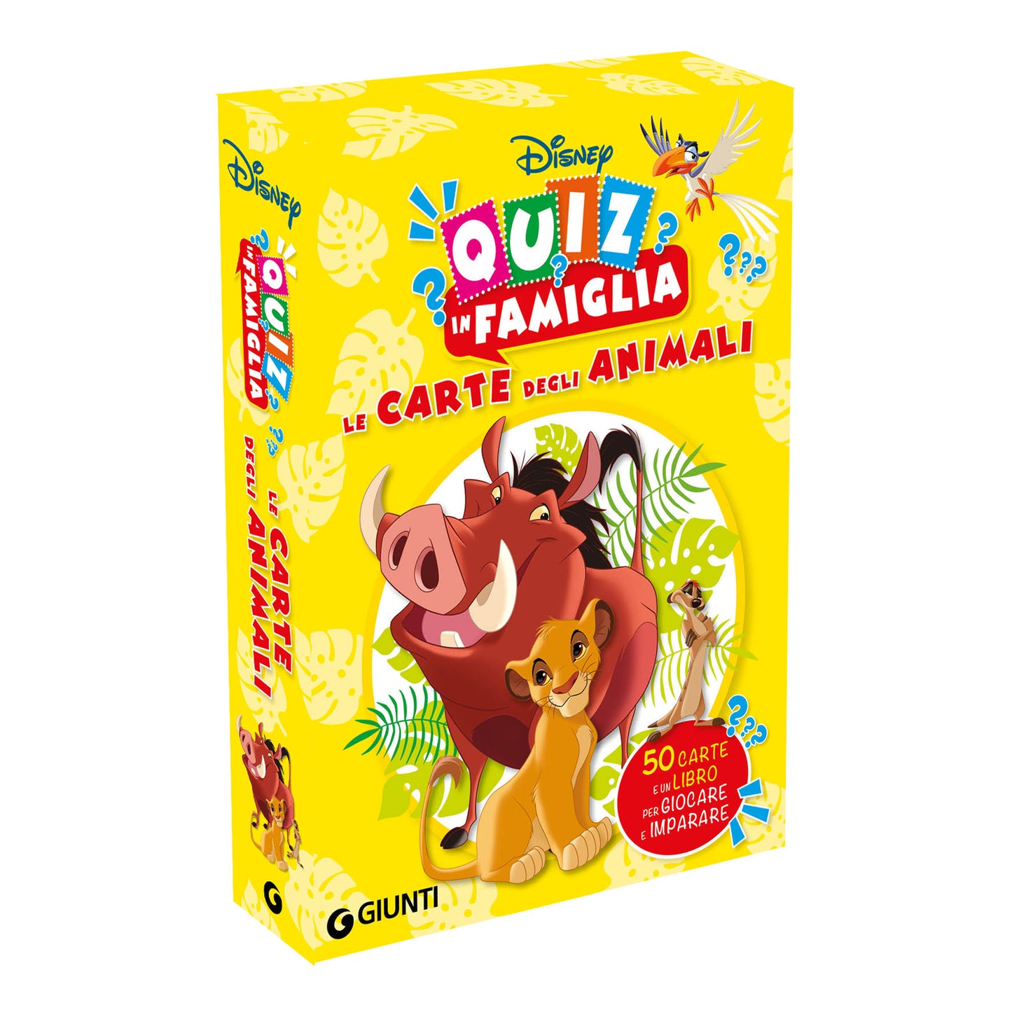 Carte degli animali Disney - Quiz in famiglia::50 carte e un libro per giocare e imparare