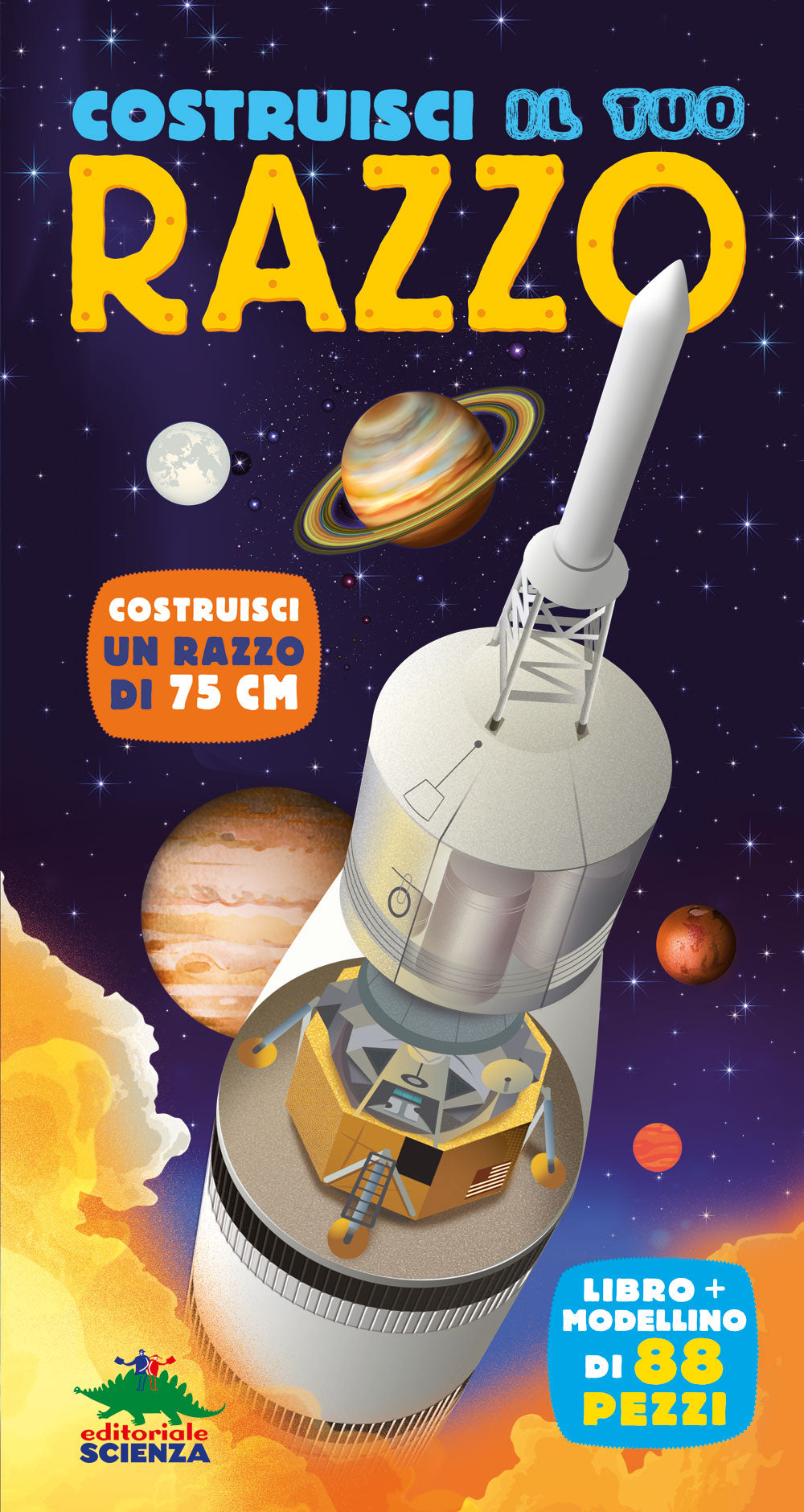 Costruisci il tuo razzo::Libro + modellino di 88 pezzi