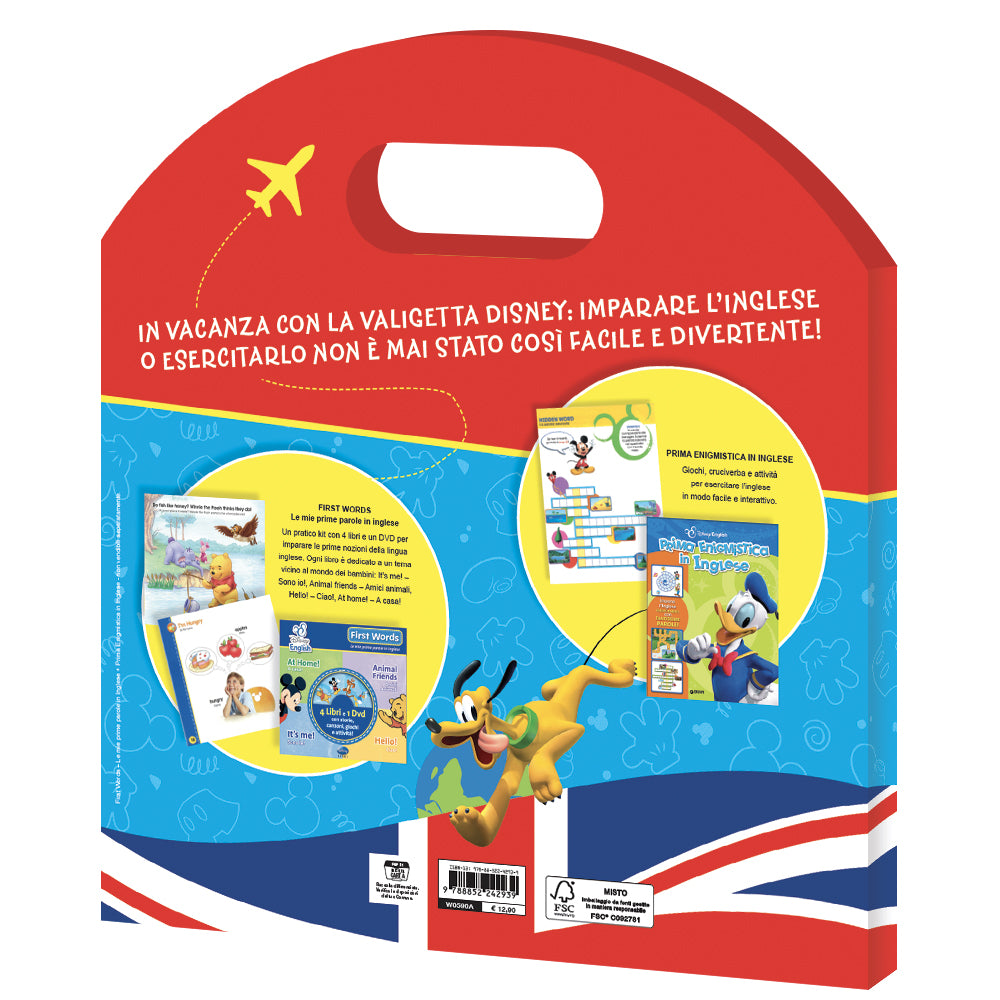 Valigetta Disney In viaggio con l'inglese::Prime parole e prima enigmistica in inglese