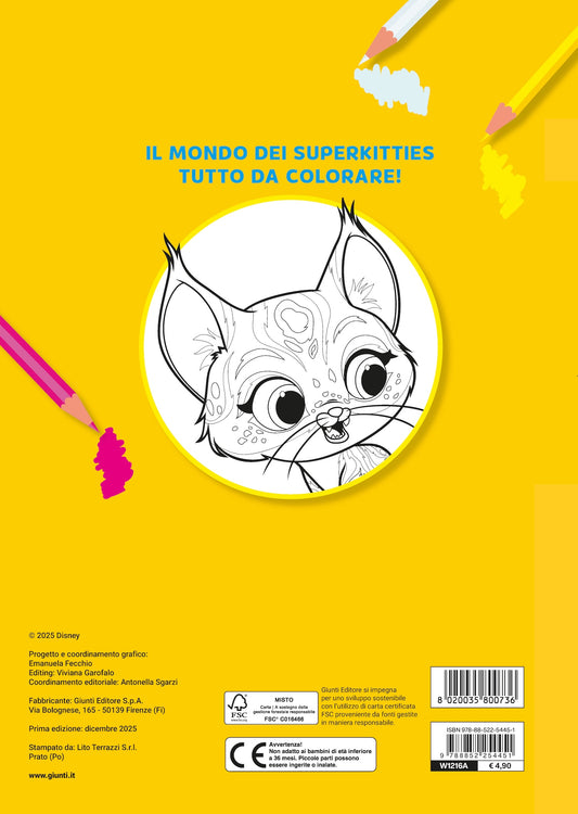 Super Kitties Primo album da colorare::Zampette coraggiose