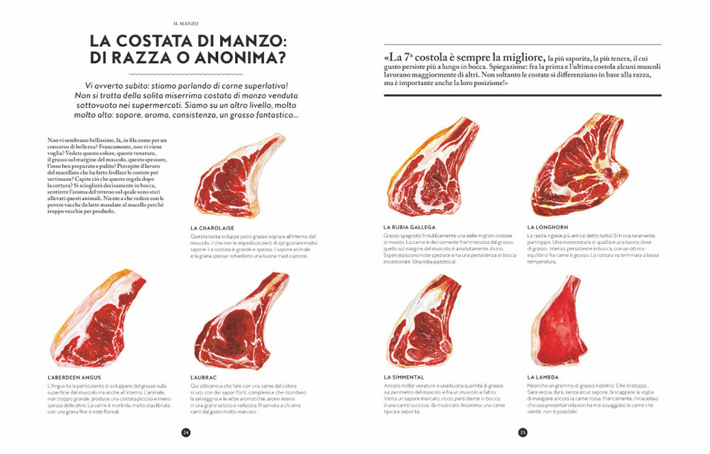 Il grande libro della carne::Tutte le razze, le provenienze, i tagli e le tecniche di cottura