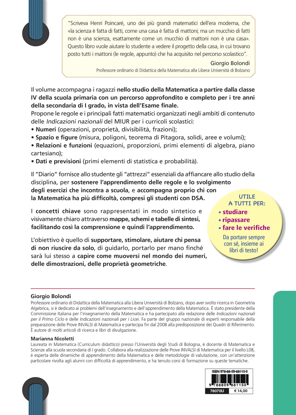 Il Diario delle regole di Matematica::Mappe, Schemi e tabelle