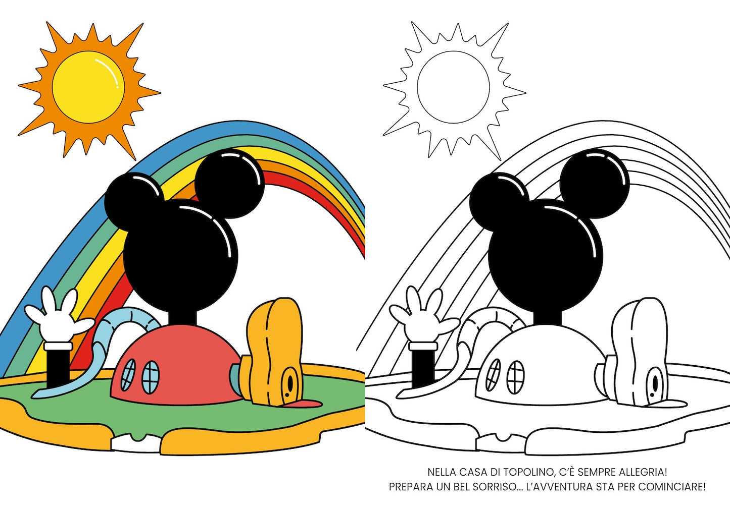 Mickey Mouse Clubhouse Primo album da colorare::Un mondo di allegria!