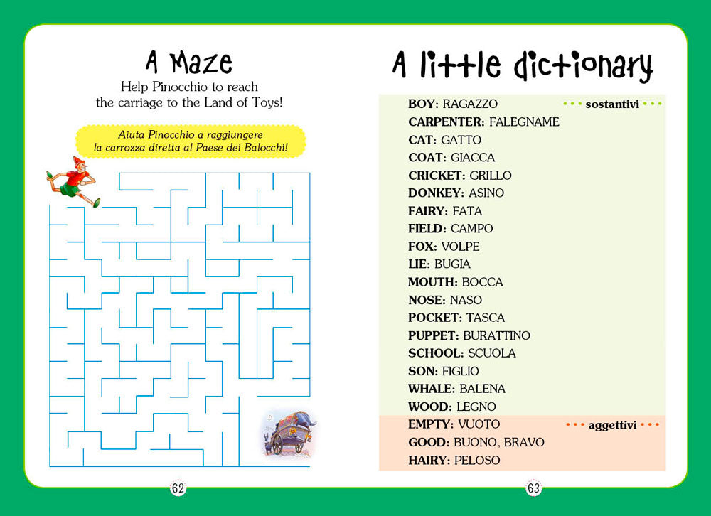 The adventures of Pinocchio + CD::Le avventure di Pinocchio - Con traduzione e dizionario!