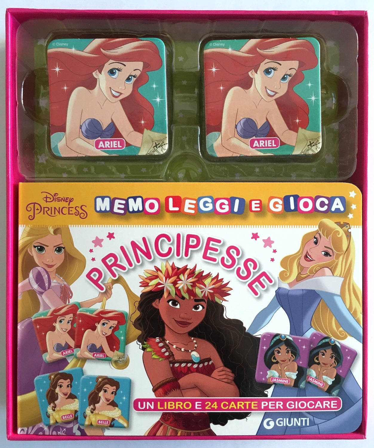 Principesse Memo leggi e gioca Disney Princess::Un libro e 24 carte per giocare