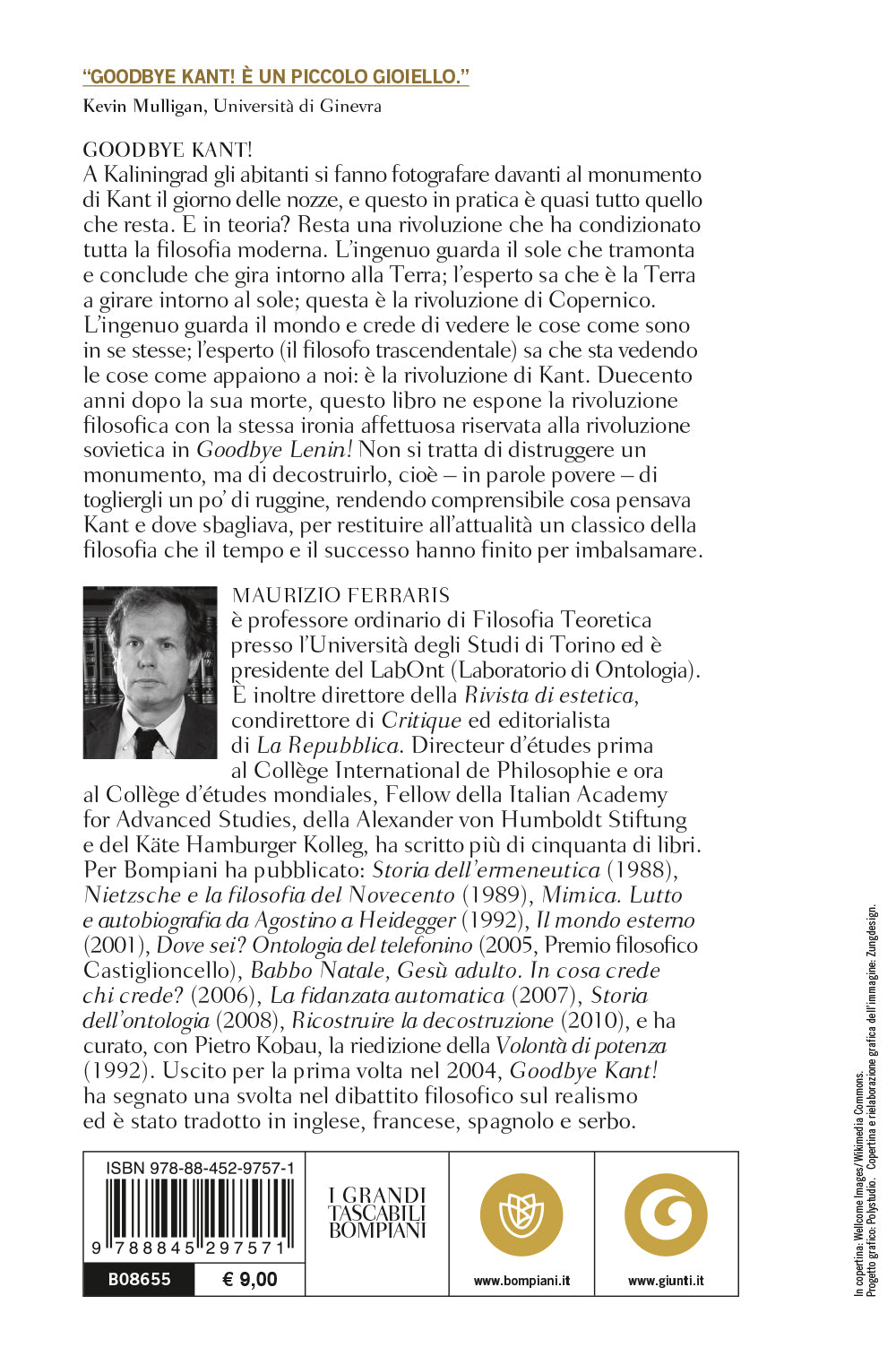 Goodbye Kant!::Cosa resta oggi della Critica della ragion pura