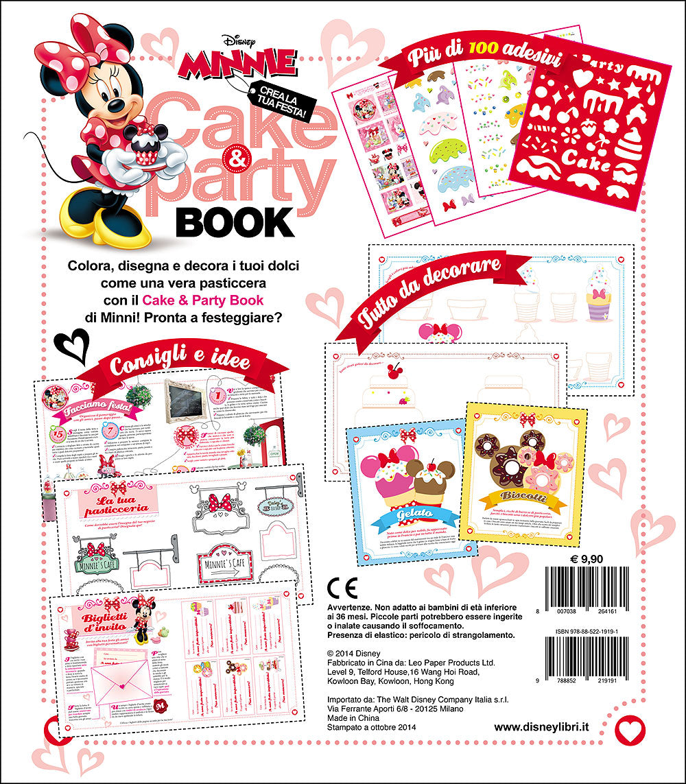 Superattivi - Minni. Cake & party Book::Il libro da decorare - Crea la tua festa!