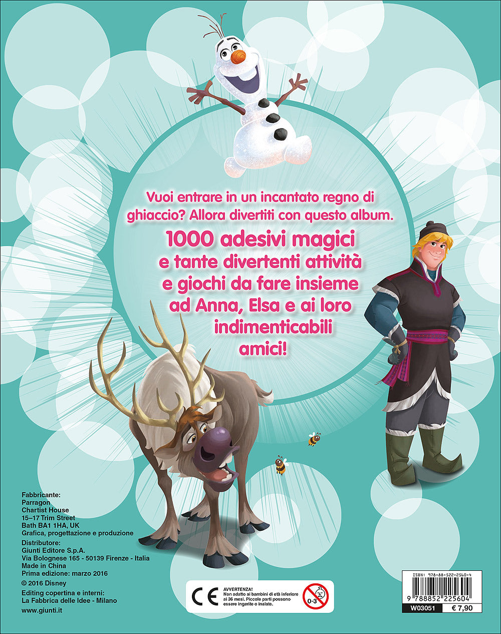 500/1000 Stickers - Frozen. 1000 Stickers::Tanti giochi e attività!