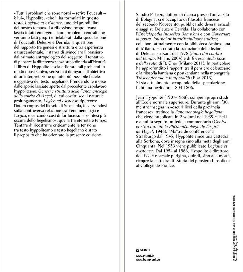 Logica ed esistenza::Saggio sulla logica di Hegel - Testo francese a fronte