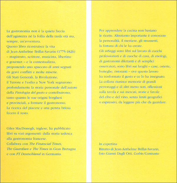 Gastronomo e giudice::Vita di Jean-Anthelme Brillat-Savarin