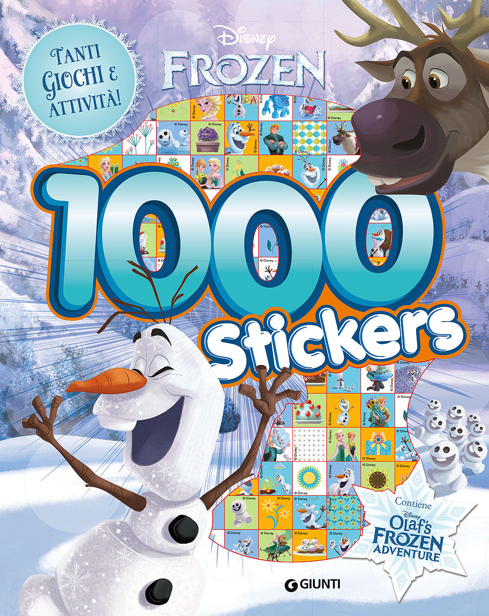 500/1000 Stickers - Frozen. 1000 Stickers::Contiene Olaf's Frozen Adventure - Tanti giochi e attività!