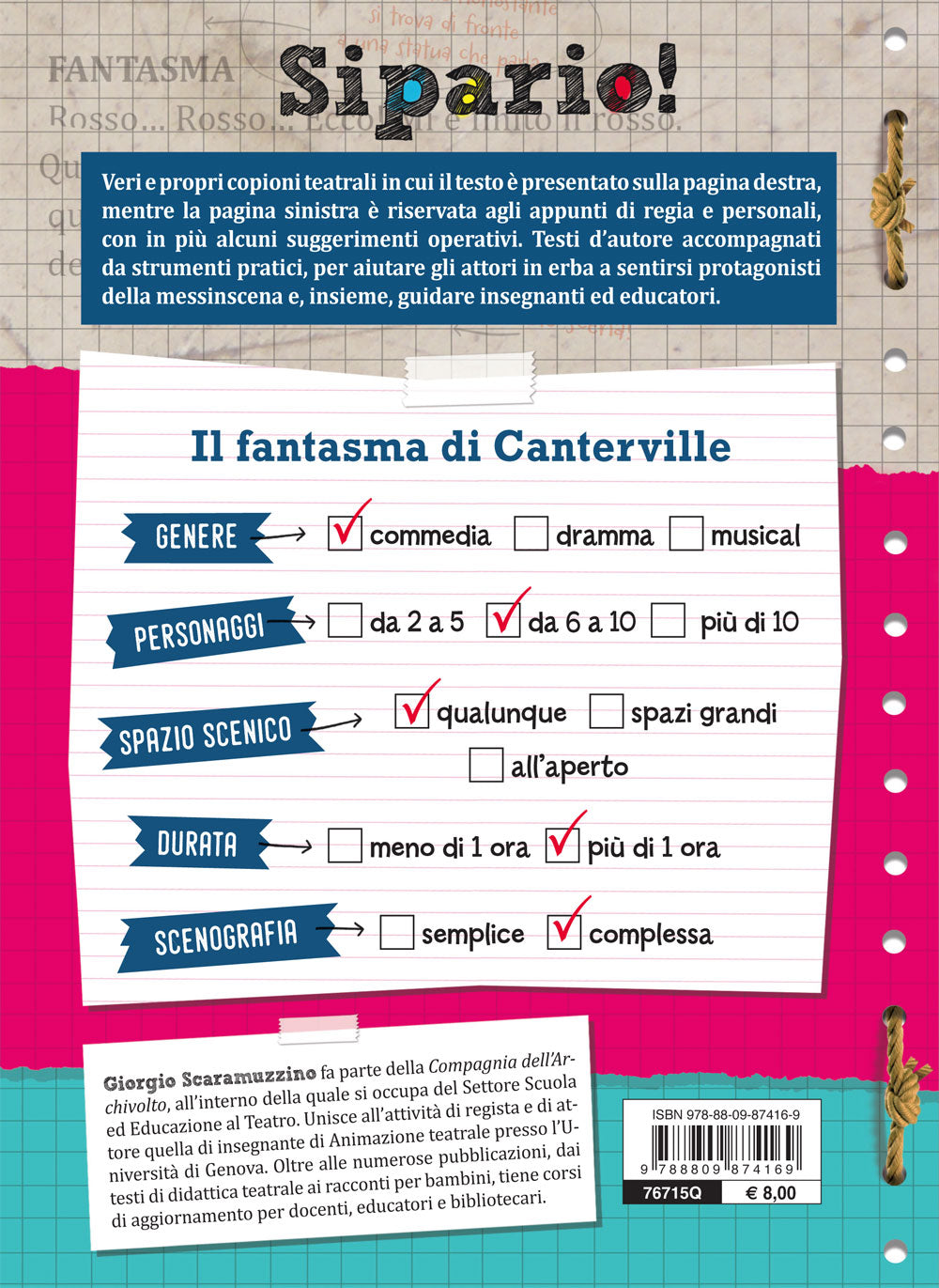Il fantasma di Canterville::Testi teatrali per attori in erba