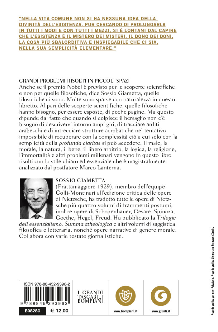 Grandi problemi risolti in piccoli spazi::Codicillo del'essenzialismo