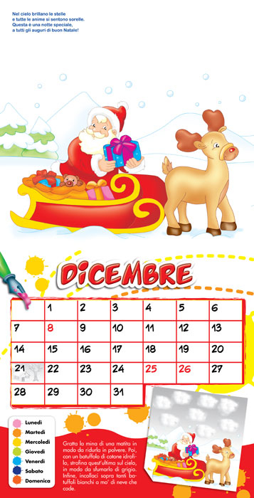 Il libro calendario per bambini::Tante idee per colorare, ritagliare, giocare, divertirsi tutto l'anno!!