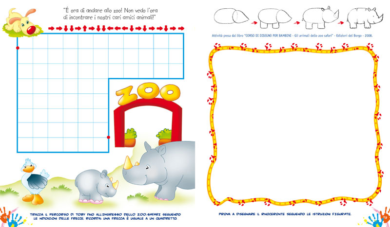 Gioco Coloro Imparo con Meo e Toby Logica Numeri e Lettere 5-6 anni::Al centro del volume si trova un inserto in cartoncino con giochi da ritagliare.