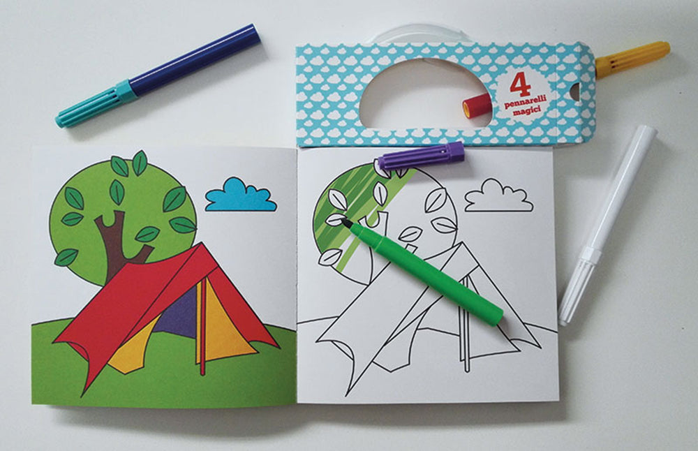Colora in vacanza con i pennarelli magici