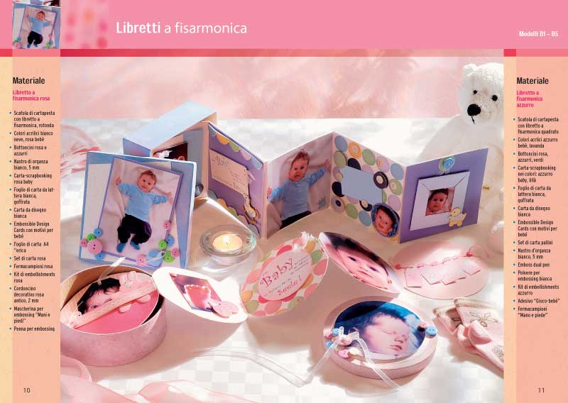 Scrapbooking. Idee con le foto::con 2 cartamodelli