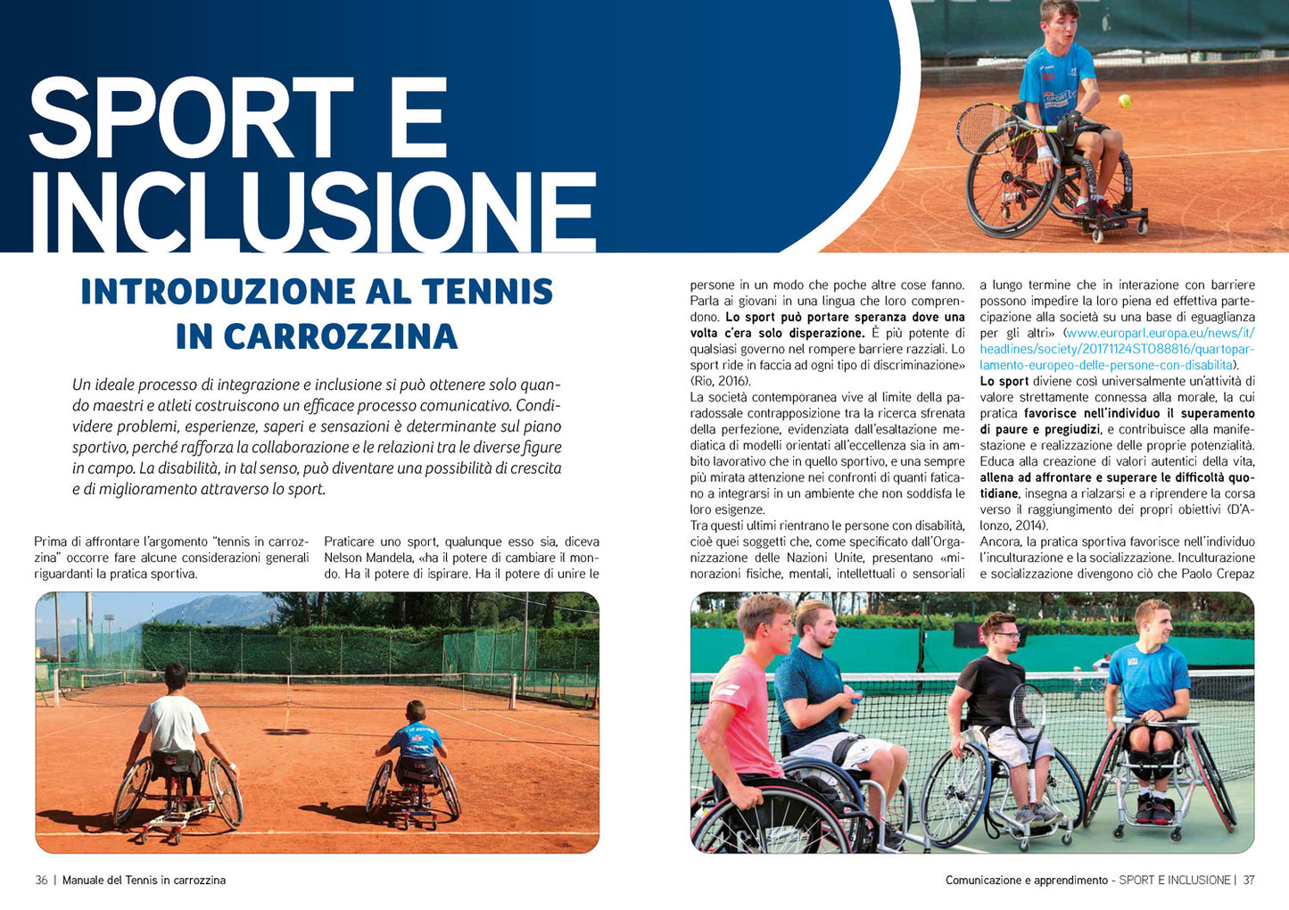 Manuale del tennis in carozzina
