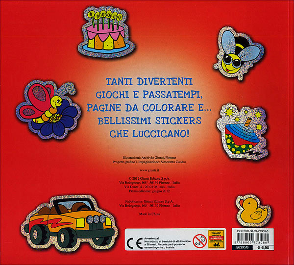 Colora, gioca, impara::Con stickers glitterati
