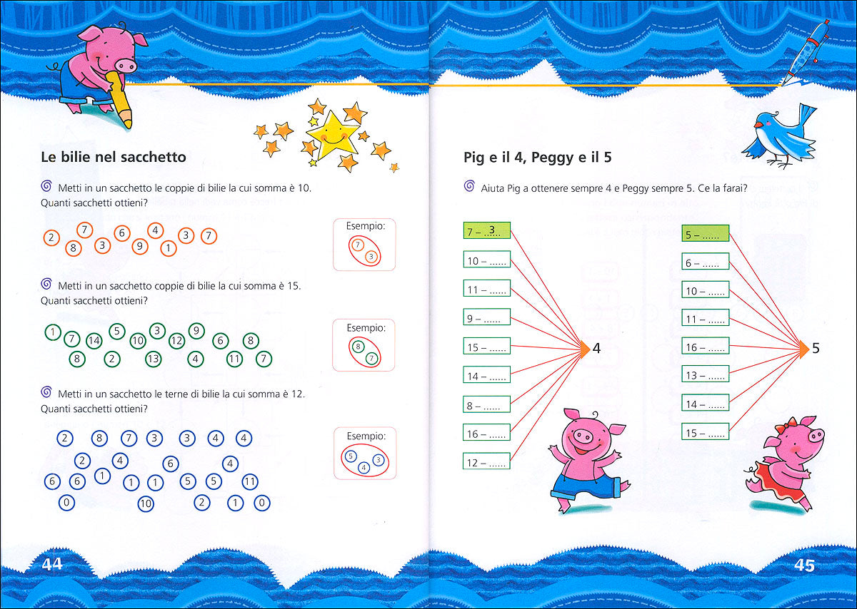 Enigmistica doc. 5-6 anni::La matematica diventa un Gioco - Illustrazioni di Barbara Bongini