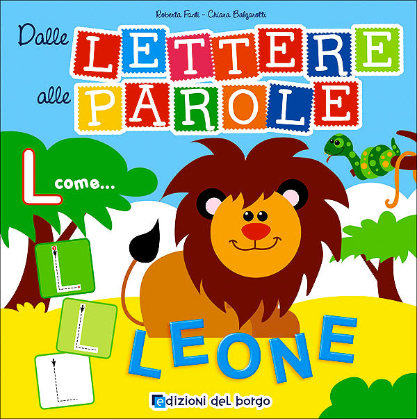 Dalle Lettere alle Parole::Libro gioco con: 1 libro con pagine riscrivibili, 2 fustelle con le lettere magnetiche, 1 pennarello cancellabile e la copertina con base magnetica