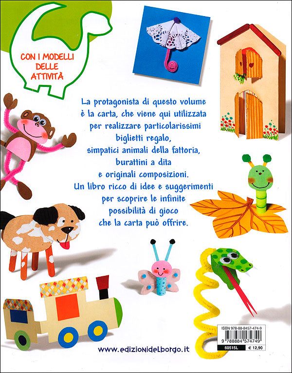 Cose di carta per bambini::Biglietti originali - Animali della fattoria - Burattini a dita - Lavoretti con la carta