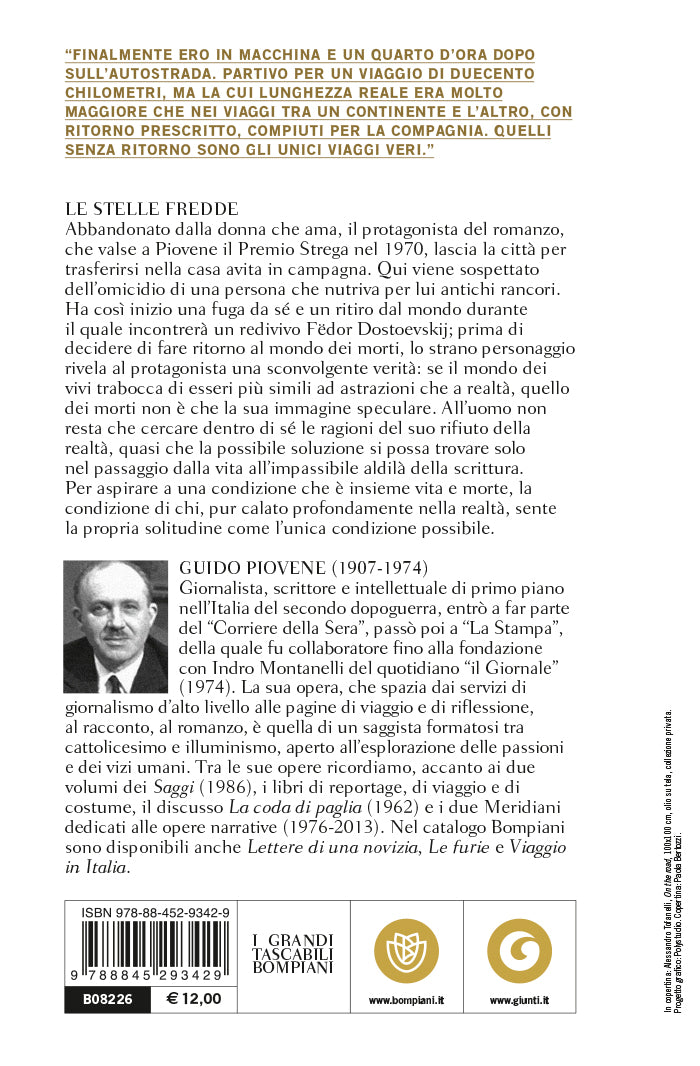 Le stelle fredde::Il romanzo Premio Strega 1970