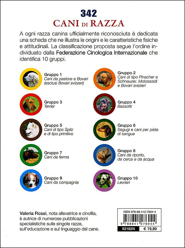 342 cani di razza::Tutte le razze riconosciute dalla Federazione Cinologica Internazionale. Caratteristiche fisiche e psicologiche, storia, attitudini, curiosità.