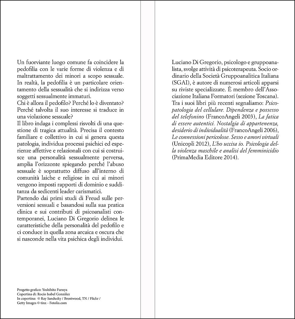 La voglia oscura::Pedofilia e abuso sessuale