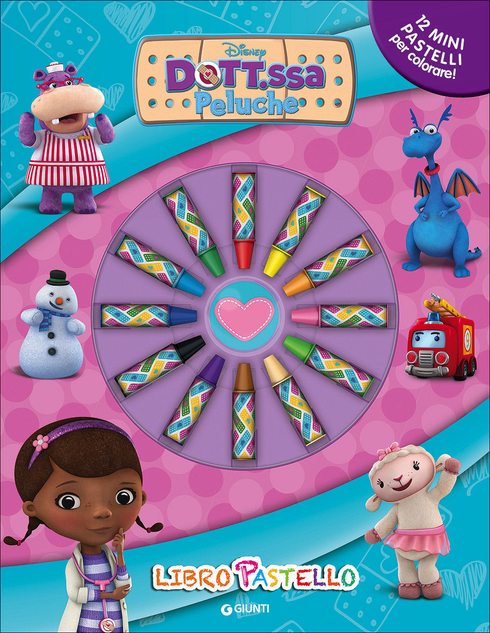 Libro Pastello - Dott.ssa Peluche::12 mini pastelli per colorare!