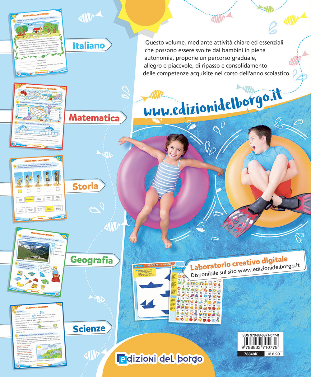 Imparo in vacanza - vado in quarta::Attività di ripasso per bambini della scuola primaria