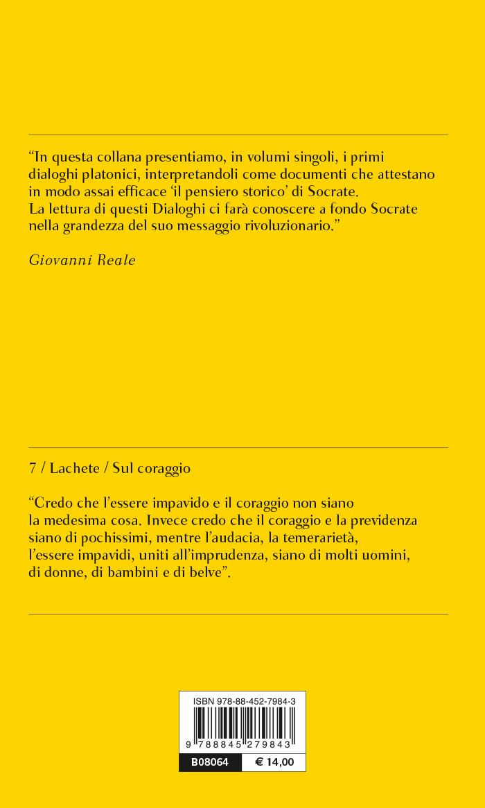 Lachete. Sul coraggio::Testo greco a fronte