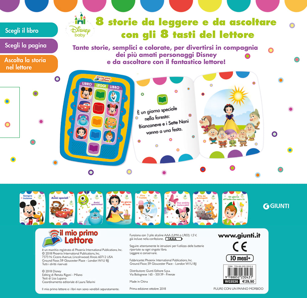 Il mio primo lettore - Disney Baby::8 storie da leggere e da ascoltare