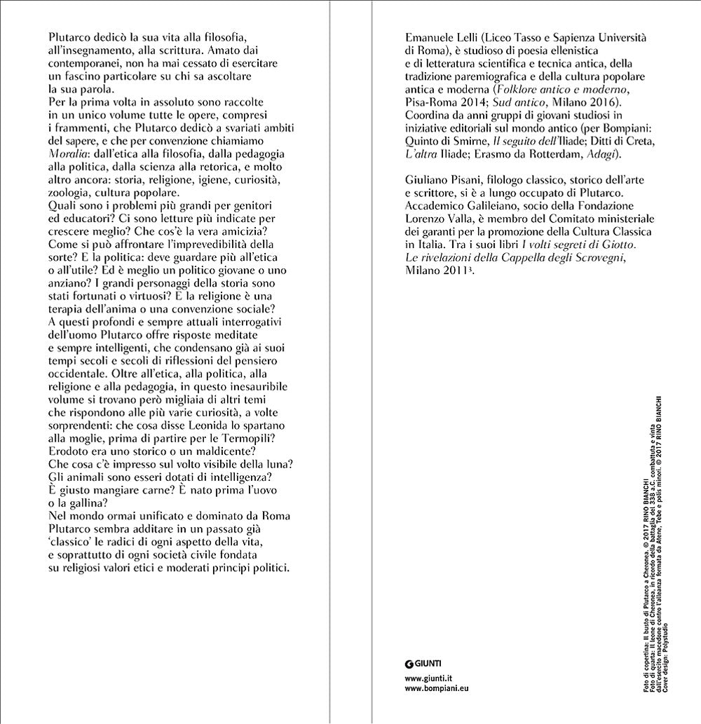 Tutti i Moralia::Prima traduzione italiana completa - Testo greco a fronte