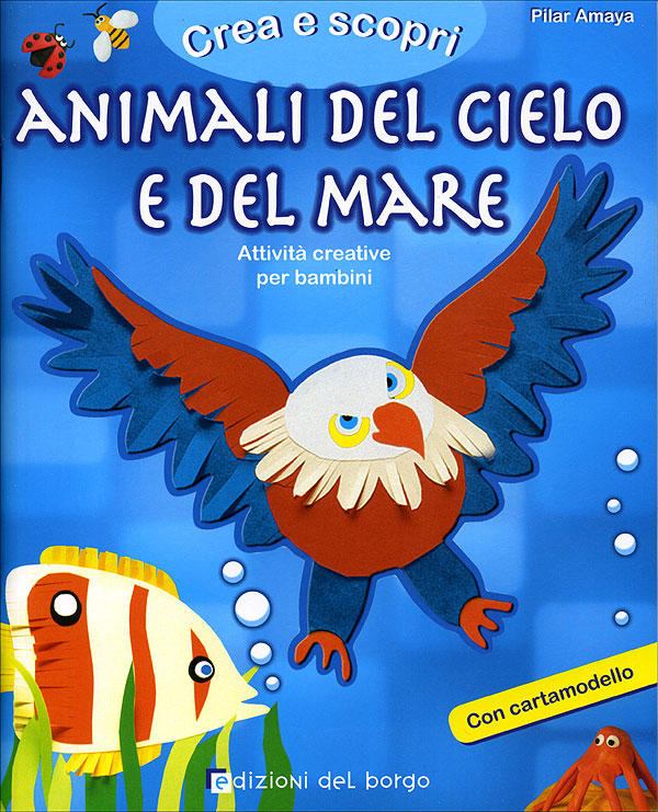 Animali del cielo e del mare::Attività creative per bambini. Con cartamodello