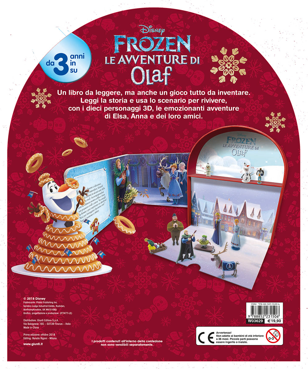 Frozen. Le avventure di Olaf - Maxi LibroGiocaKit ::Con 10 personaggi 3D e 1 scenario per giocare!