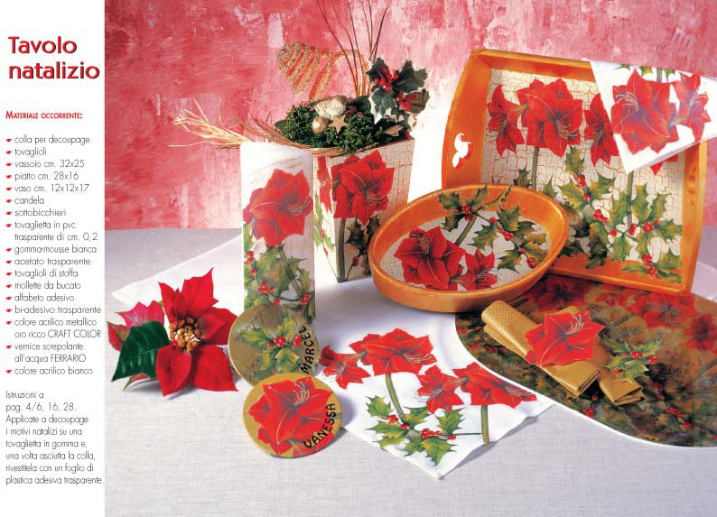 Addobbi natalizi con il decoupage