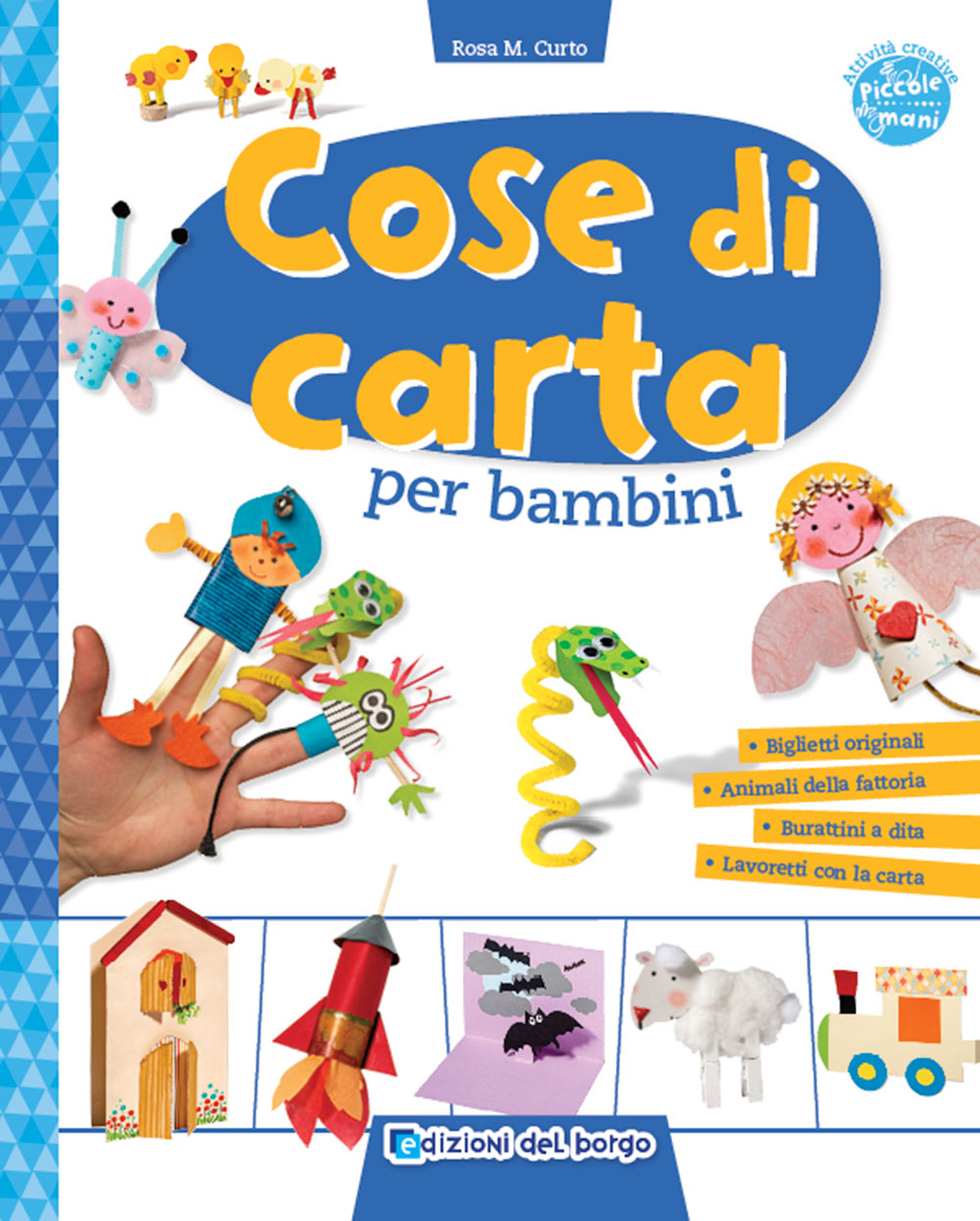 Cose di carta per bambini::Biglietti originali - Animali della fattoria - Burattini a dita - Lavoretti con la carta