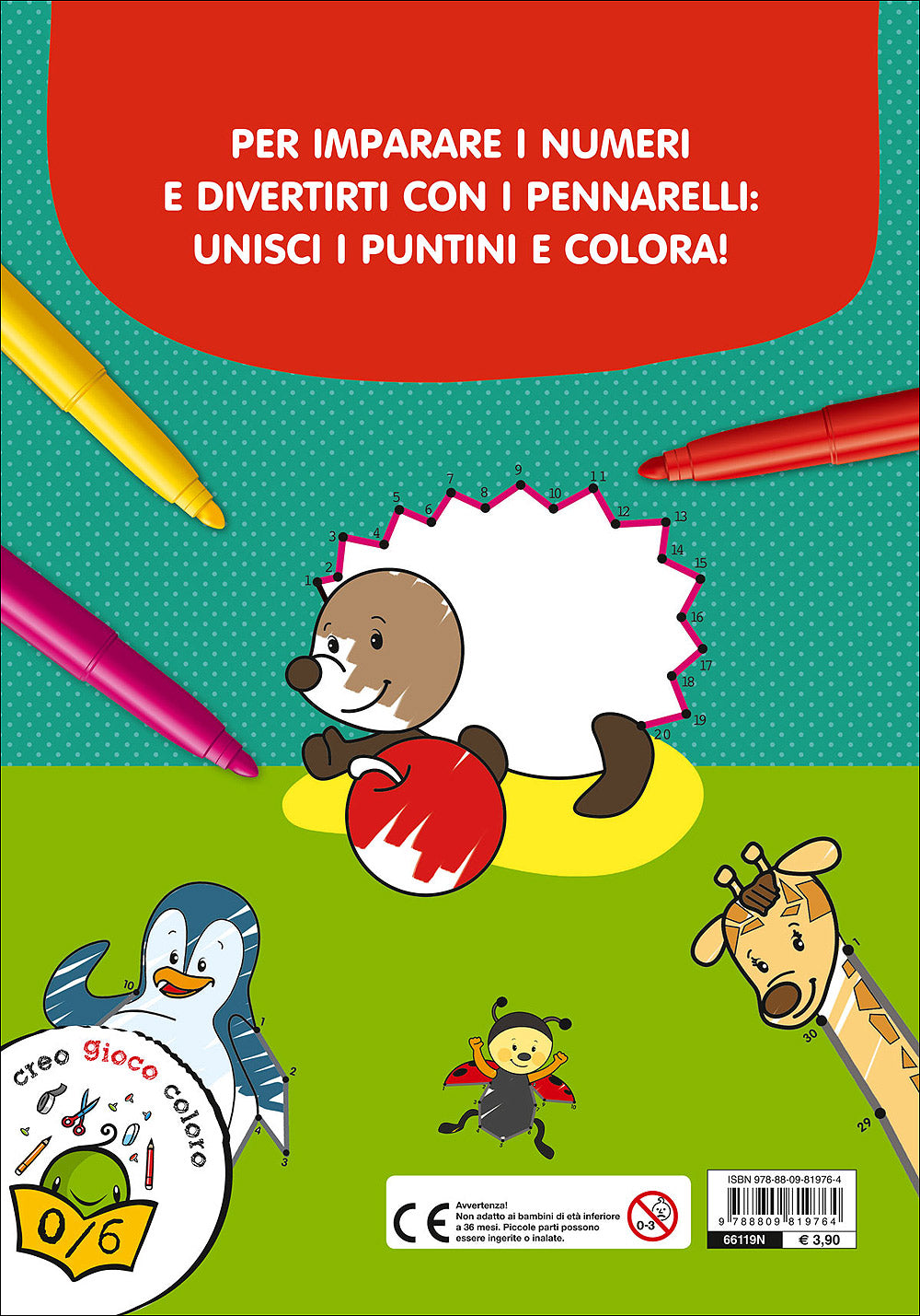 I Puntini - I cuccioli::I puntini da unire e colorare. Con 3 livelli di difficoltà