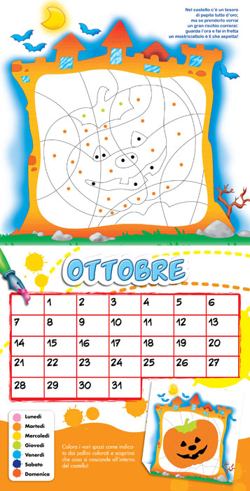 Il libro calendario per bambini::Tante idee per colorare, ritagliare, giocare, divertirsi tutto l'anno!!