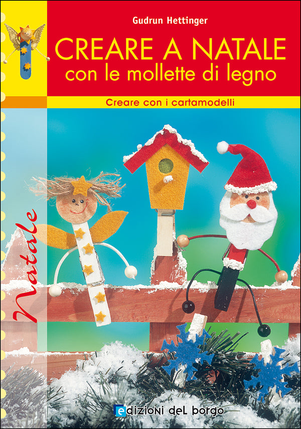 Creare a Natale con le mollette di legno
