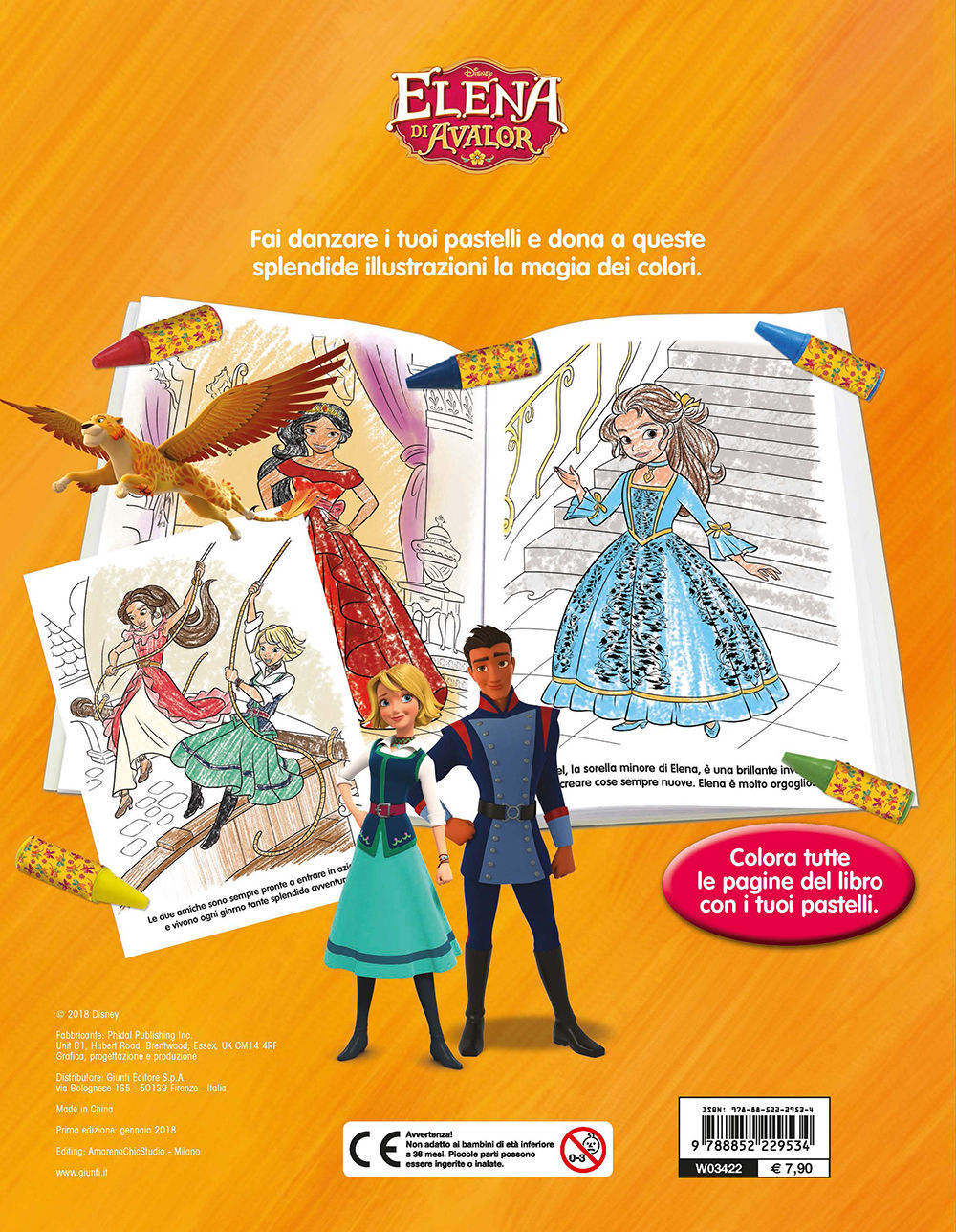 Libro Pastello - Elena di Avalor::12 mini pastelli per colorare!